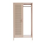 Vestiaire mtal rose blush avec penderie h145cm