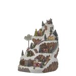 Village de nol miniature piste de ski h46