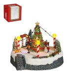 Village de noël miniature scène de sapin de noël h19 Village de noël miniature scène de sapin de noël h19