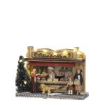 Village de noël miniature stand de beignets h12 Village de noël miniature stand de beignets h12