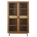 Vitrine 2 portes 2 tiroirs en fibre vgtale