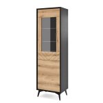 Vitrine avec 2 portes en verre tremp� 54x178 cm