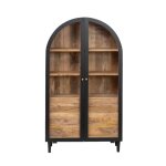 Vitrine en bois noir 96 cm Vitrine en bois noir 96 cm