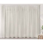 Voilage blanc en galon fronceur 420x240cm