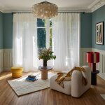 Voilage en chanvre blanc 140x280 cm