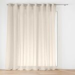 Voilage grande largeur - effet lin tissé polyester lin 0 x 300 Voilage grande largeur - effet lin tissé polyester lin 0 x 300