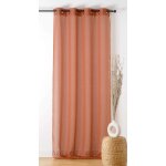 Voilage grande largeur terre cuite boucline 290x240cm