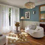 Voilage en lin blanc 200x280 cm Voilage en lin blanc 200x280 cm