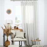 Voilage naturel passants coton tress�s polyester naturel 140x250 cm