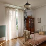 Voilage  oeillets en lin et polyester naturel