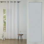 Voilage  oeillets polycoton blanc 140x290