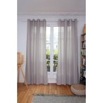 Voilage thermique oeillet gris mc17 140x240