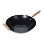 Wok anti - adhésif avec manches en bois d34, 5cm Wok anti - adhésif avec manches en bois d34, 5cm