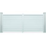 Portail austin � battants blanc � motoriser