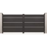 Portail austin � battants gris � motoriser