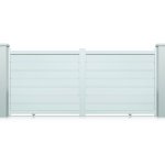 Portail austin coulissant blanc � motoriser