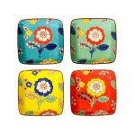 Assiettes assorties nymph�a c�ramique x4