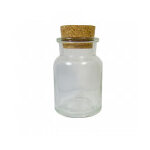 Bocal en verre avec bouchon de lige 0, 15l