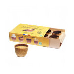 Boîte de 6 tasses à croquer au chocolat noir 71% 96g Boîte de 6 tasses à croquer au chocolat noir 71% 96g