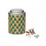 Bote gourmande arlequin garnie de confiseries 390g