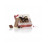 Boite gourmande chocolat au lait, noir et blanc 160g