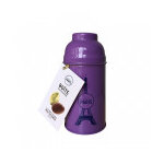 Boite gourmande tour eiffel violette garnie d'oeufs en chocolat au lait 200g