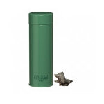 Bote mtal laque  th verte garnie d'oursons guimauve 80g