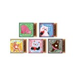 Bote  mots doux  garnie d'oursons guimauve enrobs de chocolat 65g