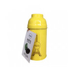 Boite tour eiffel jaune garnie d'oeufs en chocolat noir 200g