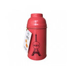 Boîte tour eiffel en métal laqué rose garnie de caramels 120g Boîte tour eiffel en métal laqué rose garnie de caramels 120g