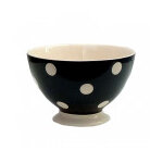 Bol noir  pois blancs djeuner sur l'herbe 63cl