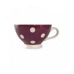 Bol prune  pois blancs avec poigne 30cl