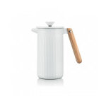 Cafetire piston en porcelaine blanche douro 1l