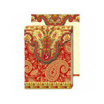 Carnet de notes au motifs rouge et or Carnet de notes au motifs rouge et or