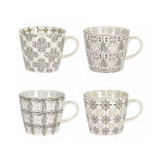 Coffret 4 grandes tasses cramique santiago