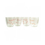 Collection de 4 verres cafs moulus