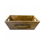 Corbeille en bois rétro epicerie fine Corbeille en bois rétro epicerie fine