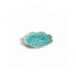 Coupelle hortensia turquoise en porcelaine du japon