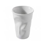 Gobelet froiss cappuccino en porcelaine couleur blanche revol 18cl