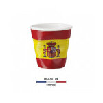 Gobelet froiss expresso drapeau espagne 8cl