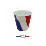 Gobelet froissé expresso drapeau france 8cl Gobelet froissé expresso drapeau france 8cl