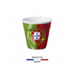 Gobelet froiss expresso drapeau portugal 8cl