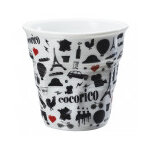 Gobelet noir et blanc cocorico revol 18cl