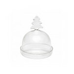 Mini cloche d'assiette cadeau sapin