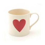 Mug dcoration coeur rouge big tomato 25cl