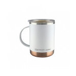 Mug isotherme blanc en acier et c�ramique 36cl