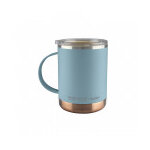 Mug isotherme bleu en acier et c�ramique 36cl