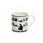 Mug motif lapin bibliothque 30cl