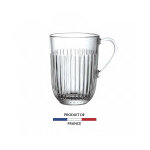 Mug en verre press 40cl