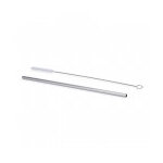 Pailles en inox x20 + brosse